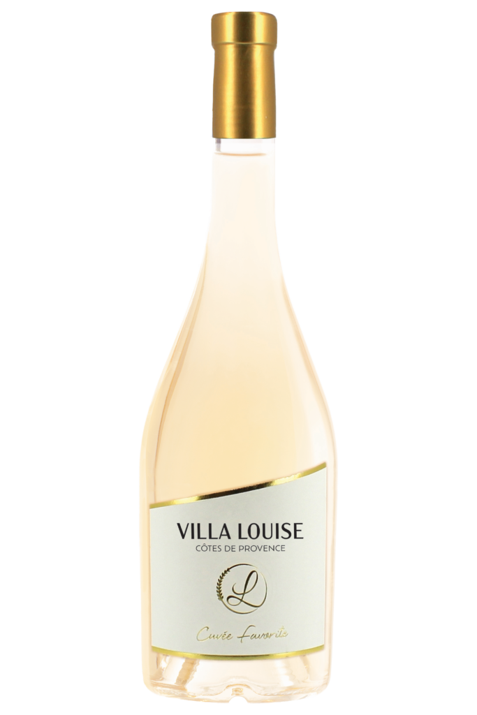 bouteille de vin blanc cuvée favorite villa louise côtes de Provence