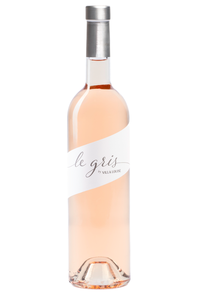 bouteille de vin rosé le gris by villa louise