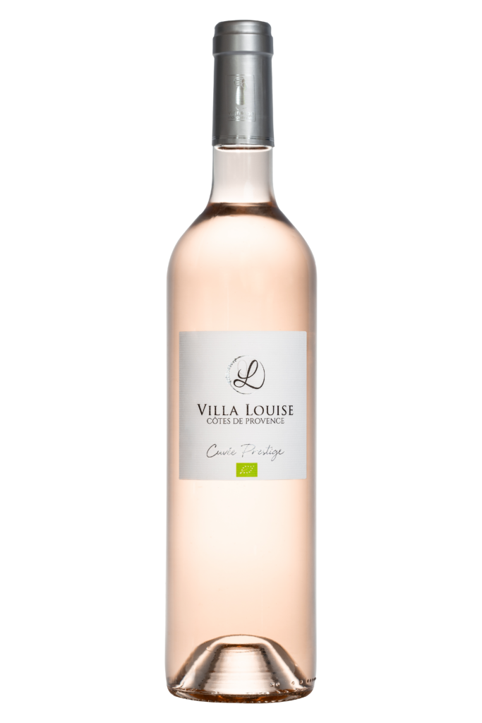 bouteille de vin rosé cuvée prestige bio côtes de Provence