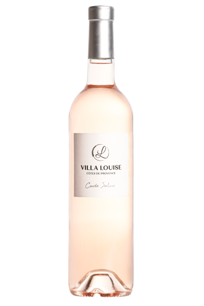bouteille de vin rosé cuvée saline villa louise côtes de Provence